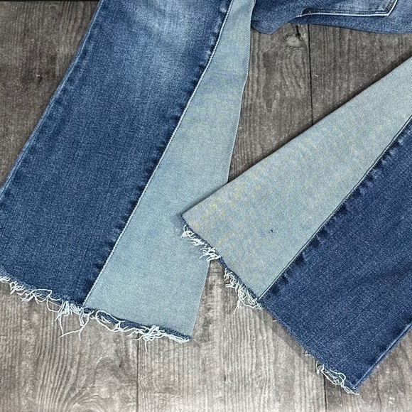 Judy Blue Frankie Two Tone Panel Flare Jeans [5100] - Picture 7 of 12